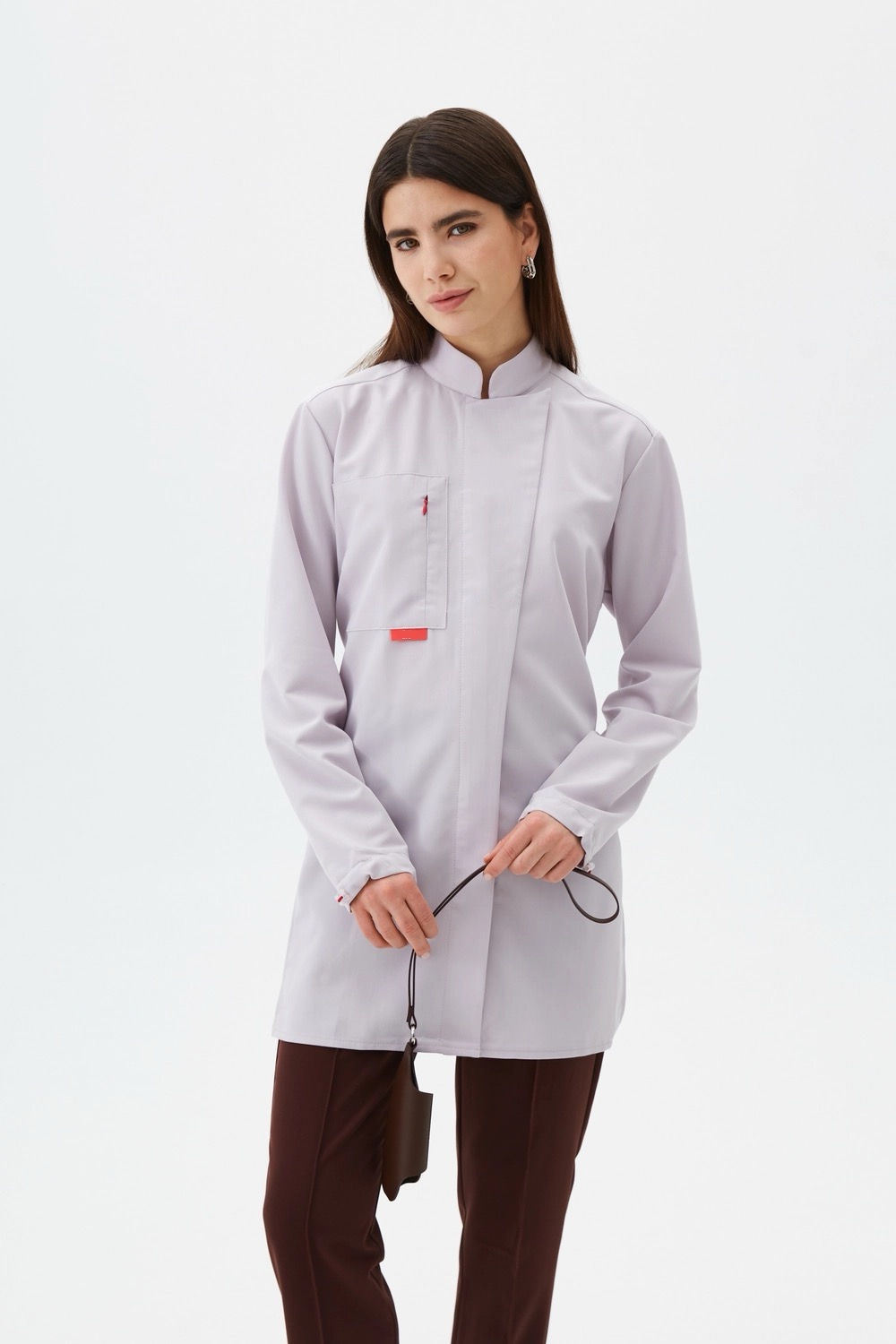 Women's Scrub Top Front View